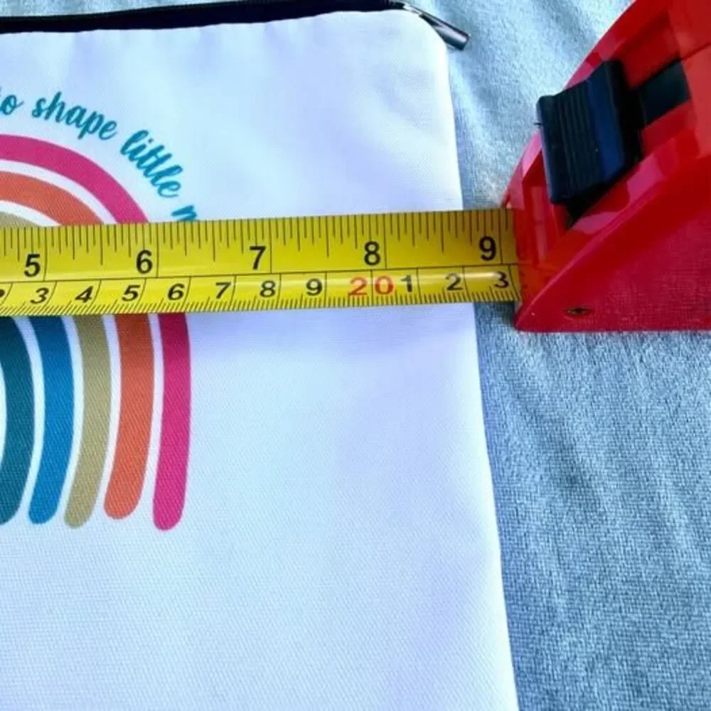 Teacher Rainbow Zipper Pouch Big Heart to Help Shape Little Minds